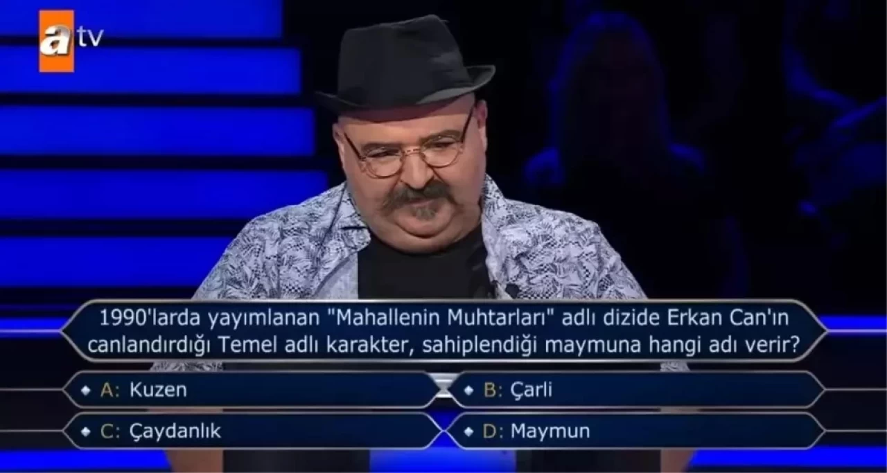 Mahallenin Muhtarları Dizisinde Temel'in Maymununun Adı Neydi?