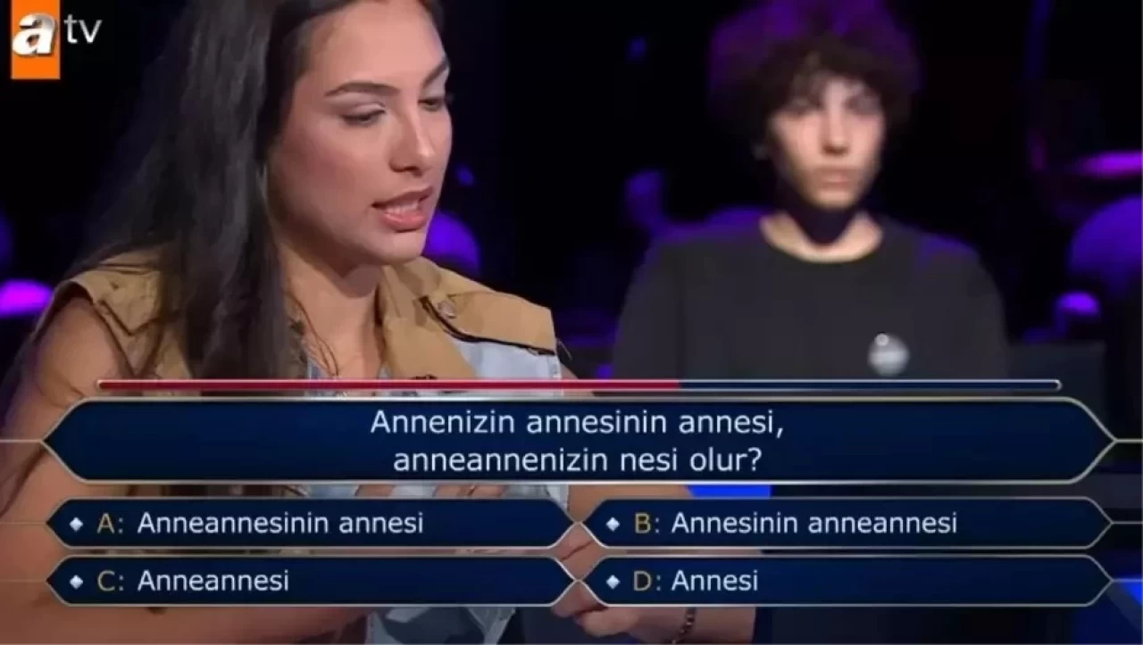 Annenizin Annesinin Annesi, Anneannenizin Nesi Olur? Kim Milyoner Olmak İster Sorusu ve Cevabı