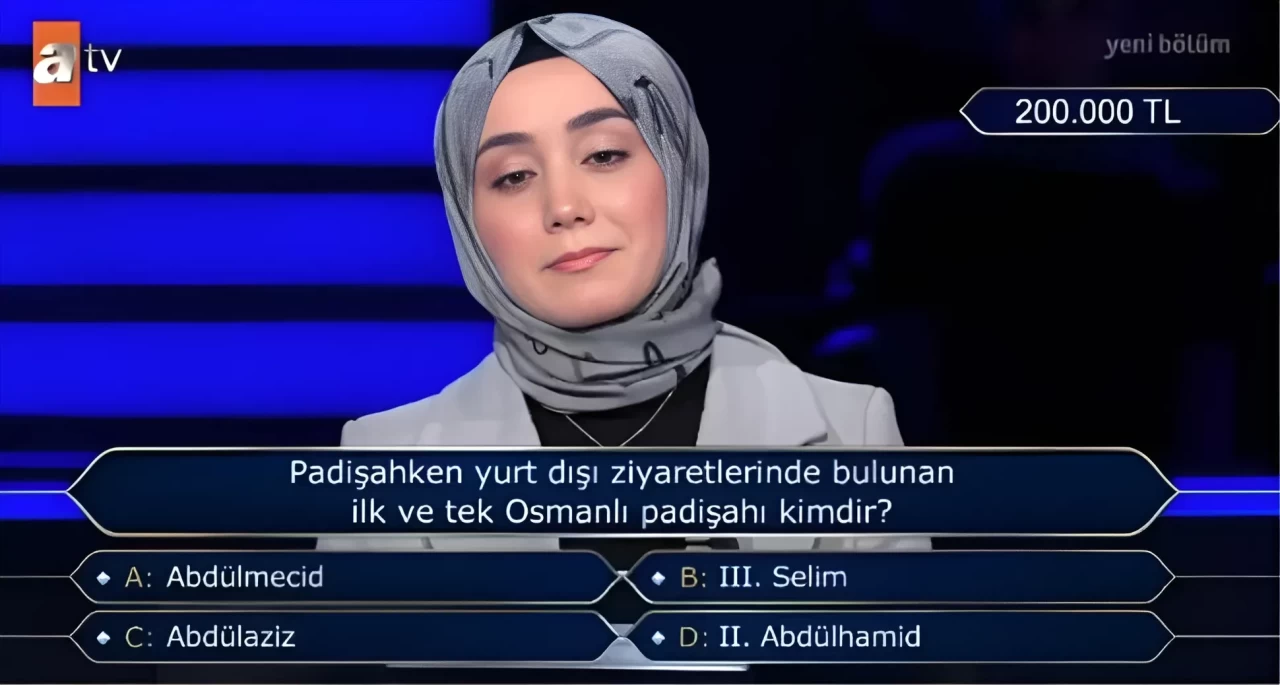 Padişahken Yurt Dışı Ziyaretlerinde Bulunan İlk ve Tek Osmanlı Padişahı Kimdir? Kim Milyoner Olmak İster 8 Eylül Sorusu
