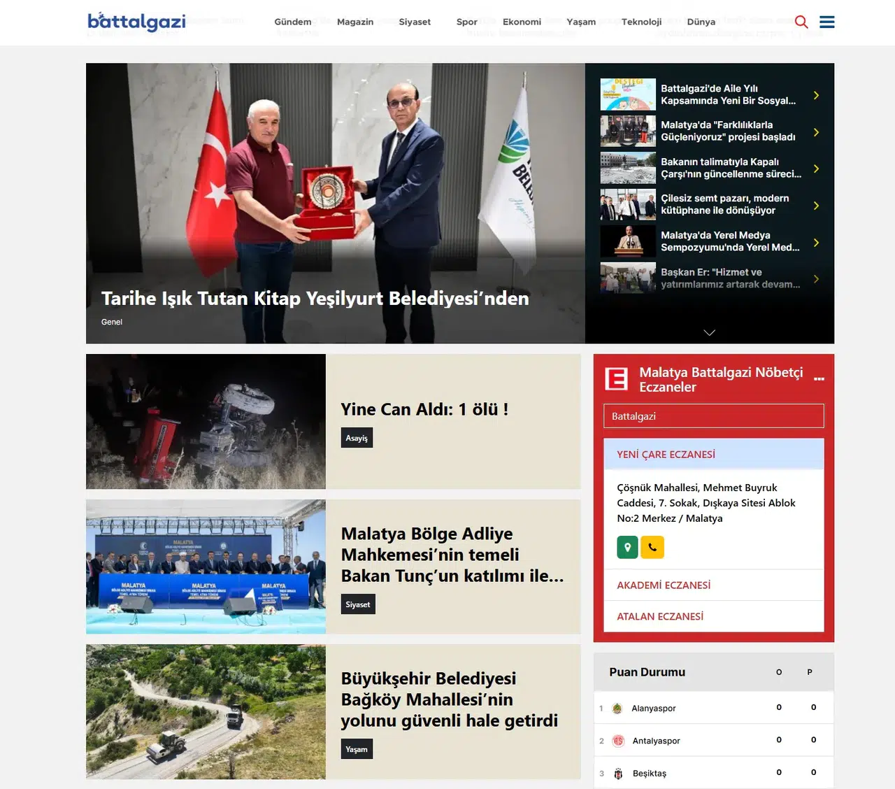 Malatya’nın Yeni Haber Kaynağı: Battalgazi.net Yayında!