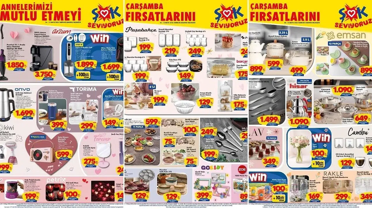 Anneler Günü hazırlıkları ŞOK’ta başladı: İşte 6 Mayıs’ın dikkat çeken indirim listesi