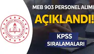 MEB 903 Personel Alımı Sonuçları Açıklandı: KPSS Sıralamaları