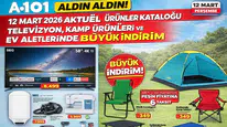 A101 12 Mart 2026 Aktüel Ürünler Kataloğu Açıklandı: Televizyon, Kamp Ürünleri ve Ev Aletlerinde Büyük İndirim