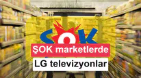 ŞOK marketlerde 15 Ağustos itibarıyla LG televizyon indirimi