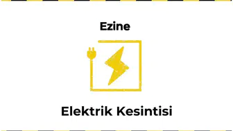 12 Ocak 2026 Ezine / Çanakkale Elektrik Kesinti Haberi