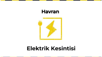 12 Ocak 2026 Havran / Balıkesir Elektrik Arıza Bilgisi
