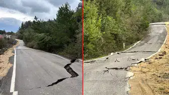 Kastamonu'da Heyelan, Sahil Yolunu Tehdit Ediyor: Yarıklar Meydana Geldi!