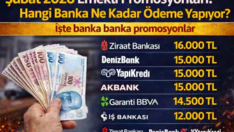 Şubat 2026 emekli promosyonları: Hangi banka ne kadar ödeme yapıyor? İşte banka banka promosyonlar