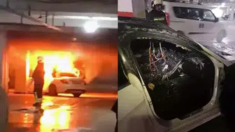 Otoparkta Araç Yangını: Alevler İçinde Kalan Otomobil Tedirginlik Yarattı!