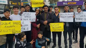 Şanlıurfa’da Gençlerden Başlık Parası Protestosu!