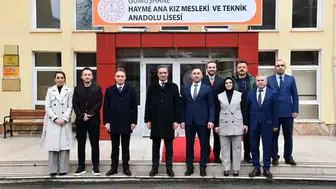 Vali Baruş, Hayme Ana Mesleki ve Teknik Anadolu Lisesi’ni Ziyaret Etti!