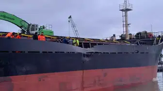 Bartın Limanı'nda 2 kuru yük gemisi çarpıştı