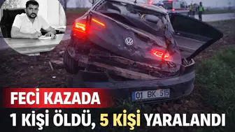 Harran'da devrilen otomobilde 1 ölü, 5 yaralı!