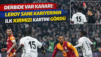 Derbide VAR kararı: Leroy Sane kariyerinin ilk kırmızı kartını gördü