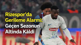 Rizespor’da Gerileme Alarmı: Geçen Sezonun Altında Kaldı