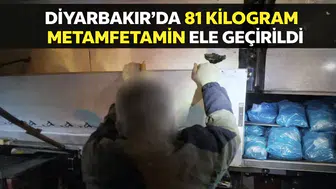 Diyarbakır’da 81 kilogram metamfetamin ele geçirildi
