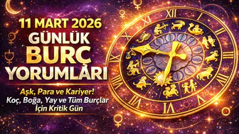 11 Mart 2026 Günlük Burç Yorumları: Aşk, Para ve Kariyer! Koç, Boğa, Yay ve Tüm Burçlar İçin Kritik Gün