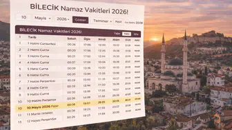 Bilecik Namaz Vakitleri 2026!