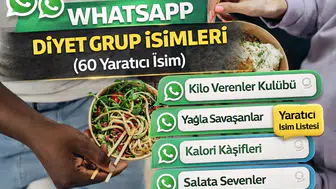 Whatsapp Diyet Grup İsimleri (60 Yaratıcı isim )