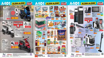 A101 5 Mart 2026 Perşembe Aktüel Ürünler Kataloğu Gizli Damacana ve 3 Musluklu Su Sebili, Overlok Makinesi, Koltuk ve Halı Yıkama Makinesi Var
