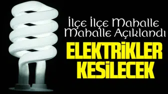 Gaziantep'te 9 Mart'ta Elektrik Kesintisi Olacak Yerler