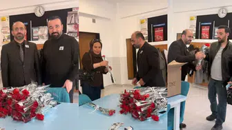 Öldürülen öğretmen sonrası okullarda anlamlı ziyaret: Mehmet Faruk Ertekin’den öğretmenlere karanfil