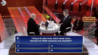 Türkiye'de ülke kodu dahil olmak üzere standart bir IBAN numarası kaç hanelidir? 11, 18, 20, 26