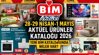 BİM'de 28 Nisan'dan itibaren yeni aktüel ürünler raflarda!