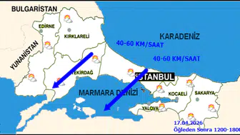 İstanbul'da 17 Nisan Cuma İçin Şiddetli Rüzgar Uyarısı Yapıldı! Hava Durumu Detayları Açıklandı