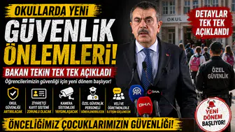Okullarda yeni güvenlik önlemleri! Bakan Tekin tek tek açıkladı