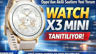 Şık Tasarım ve Yenilikçi Teknoloji: Oppo Watch X3 Mini Yolda!