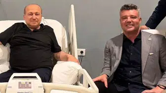 Sadettin Saran’dan Gaziantep FK Başkanı Memik Yılmaz’a ‘geçmiş olsun’ ziyareti