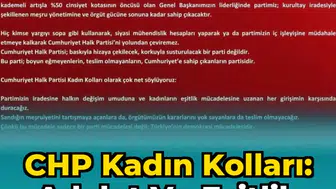 Kadınlardan tek ses: Baskılara karşı geri adım yok, hedefimiz mutlak eşitlik