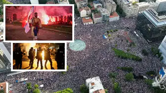 Belgrad’da öfke sokağa taştı: Öğrenciler Vucic yönetimine bayrak açtı