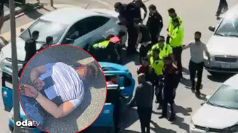 Gaziantep’te dehşet anları: Taksiye el koyup polise kurşun yağdırdılar