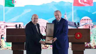 Ankara'da Tarihi Gün: Erdoğan'dan Cezayir Lideri Tebbun'a Devlet Nişanı