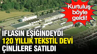 120 yıllık Alman tekstil devi havlu attı: İmdadına Çinli ortak yetişti