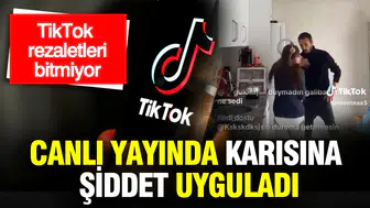 Canlı yayında dehşet anları: Eşini darp edip izleyicilere böyle seslendi