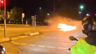 Maltepe'de gece saatlerinde korkutan trafik kazası