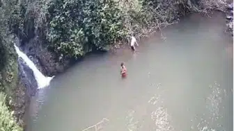 Artvin'de gölet faciası güvenlik kamerasına yansıdı