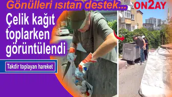 Şarkıcı Çelik Samsun sokaklarında sessiz bir dayanışma sergiledi