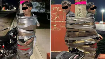 Meksika kentinde gizemli isim hırsızlara karşı harekete geçti