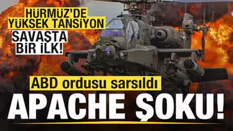 Hürmüz Boğazı üzerinde ABD ordusuna ait Apache tipi helikopter düştü