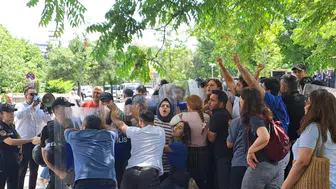 Meclis önünde öğretmenlere sert müdahale ve gözaltı kararı