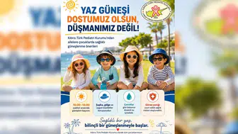 Çocuklarda güneş kaynaklı cilt hasarlarını önleme rehberi