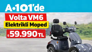 A101'de Volta VM6 Elektrikli Moped 59.990 TL