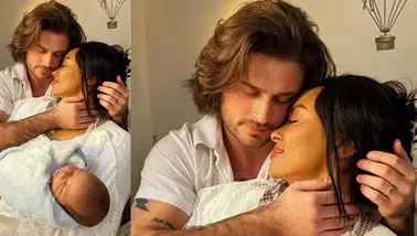 Ünlü Çift Aşklarını Büyüttü: Minik BeBeği Arasına Katıldılar!