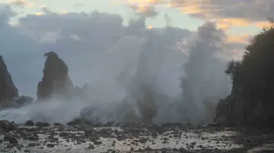 Karadeniz'de Tusinami benzeri görüntü