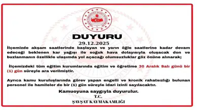 Şavşat'ta  okullar tatil mi? Şavşat Kaymakamlığından açıklama