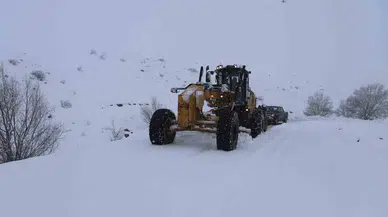 Ağrı’da kar yağışı 423 köy yolunu ulaşıma kapattı